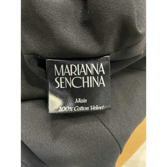 Marianna Senchina 'Diana' Black Cotton Midi Jacket Dress Size XS - Picture 5 of 5